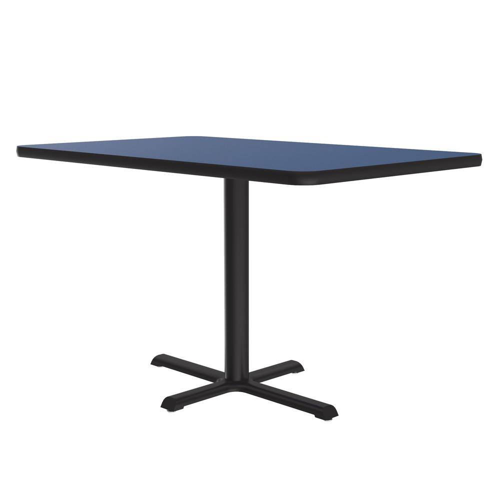 Table Height Deluxe High-Pressure Café and Breakroom Table, 30x42", RECTANGULAR, BLUE BLACK. Picture 1