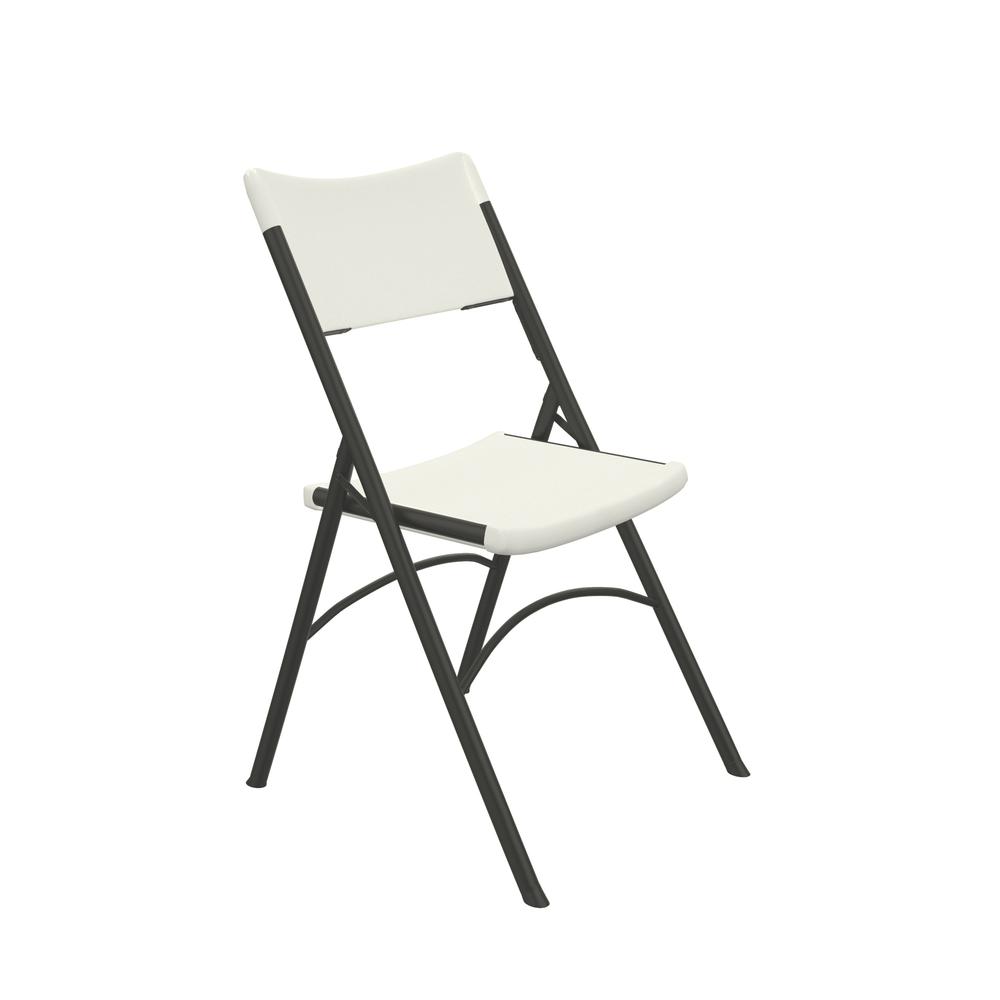 Economy Blow-Molded Plastic Folding Chair  CHAIR, GRAY GRANITE CHARCOAL. Picture 7