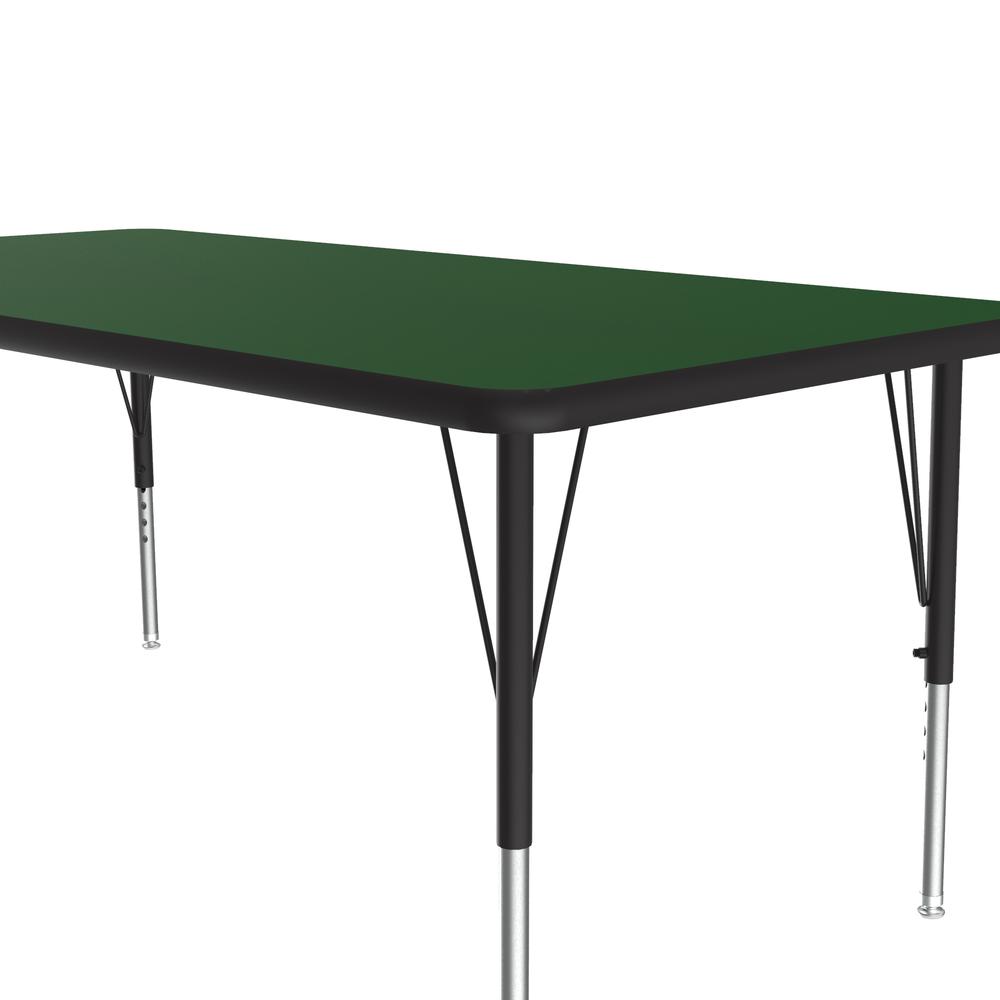 Deluxe High-Pressure Top Activity Tables 30x60" RECTANGULAR, GREEN, BLACK/CHROME. Picture 7