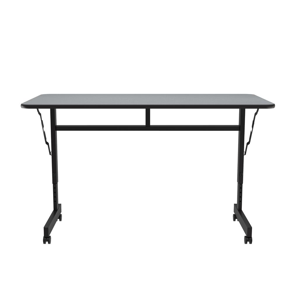 Econline Flip Top Tables 24x48" RECTANGULAR, GRAY GRANITE BLACK. Picture 5