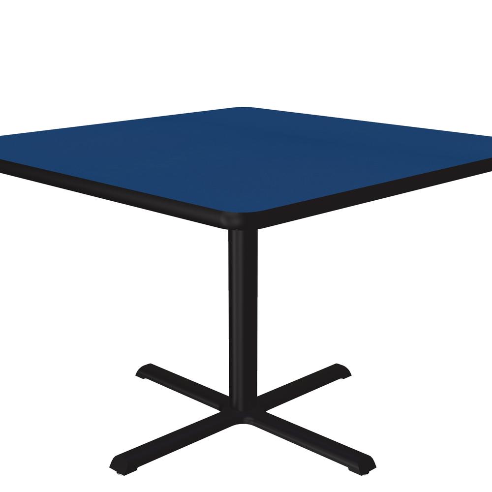Table Height Deluxe High-Pressure Café and Breakroom Table, 36x36" SQUARE, BLUE BLACK. Picture 2