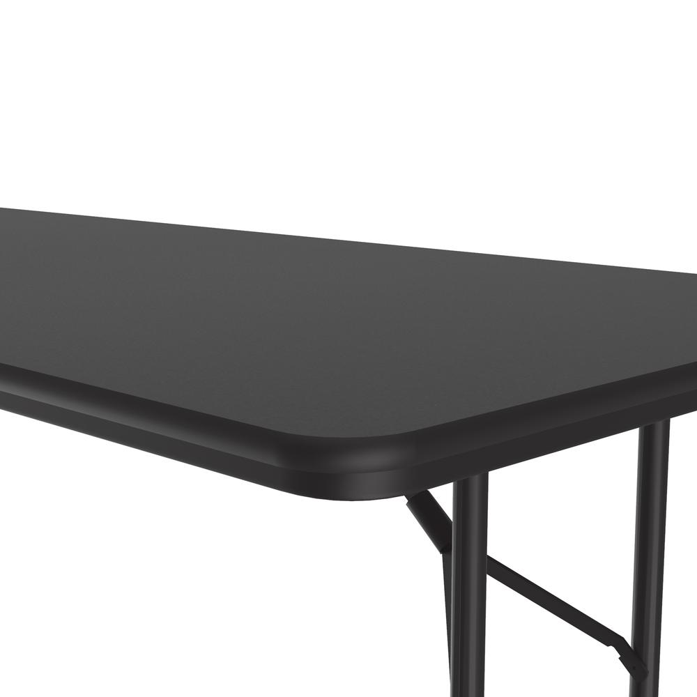 Adjustable Height High Pressure Top Folding Table, 30x72", RECTANGULAR BLACK GRANITE BLACK. Picture 6