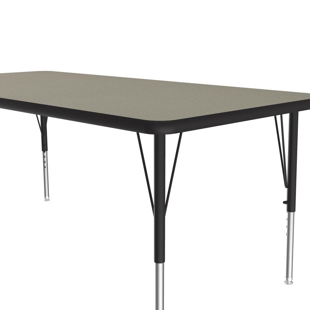 Deluxe High-Pressure Top Activity Tables, 30x60", RECTANGULAR SAVANNAH SAND BLACK/CHROME. Picture 8