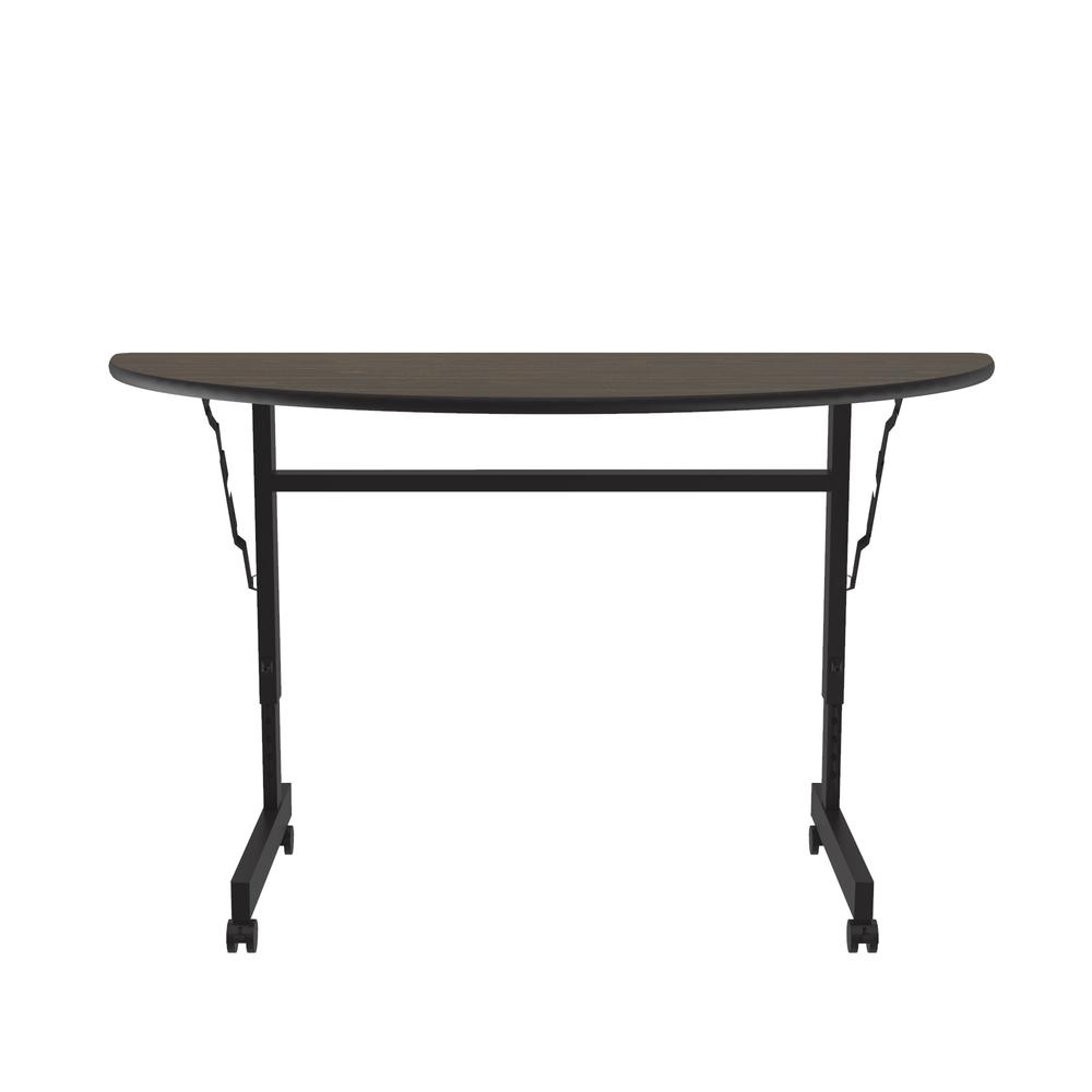 Econline Flip Top Tables, 24x48", RECTANGULAR WALNUT BLACK. Picture 6