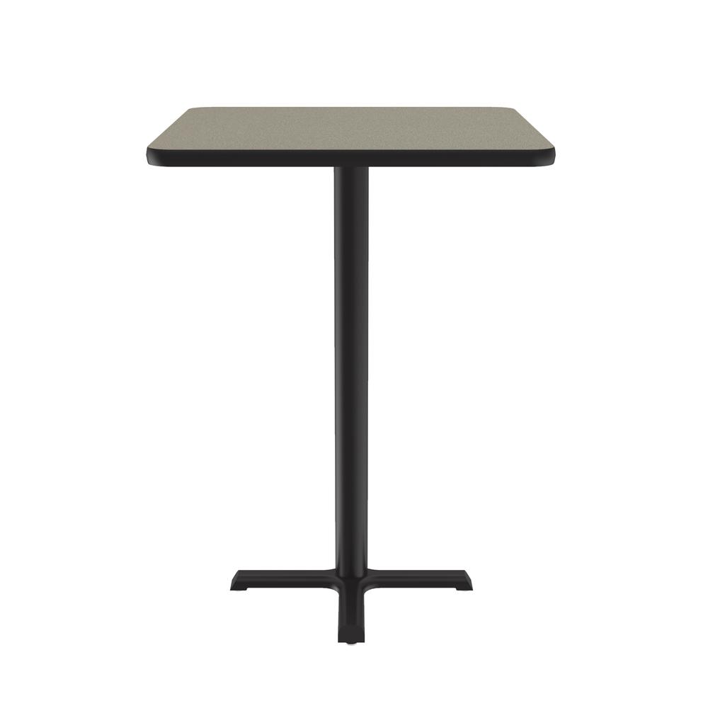 Bar Stool/Standing Height Deluxe High-Pressure Café and Breakroom Table 24x24" SQUARE, SAVANNAH SAND BLACK. Picture 9