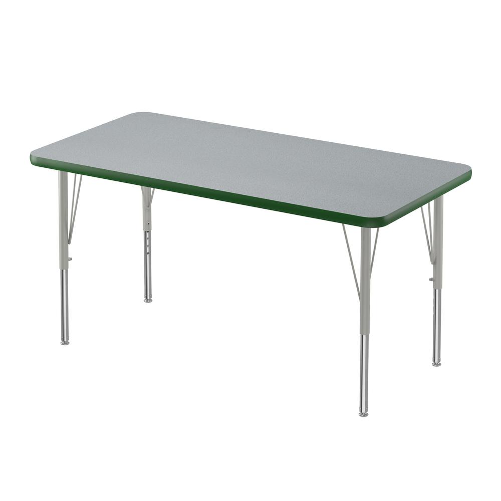 Commercial Laminate Top Activity Tables, 24x48", RECTANGULAR, GRAY GRANITE, SILVER MIST. Picture 4