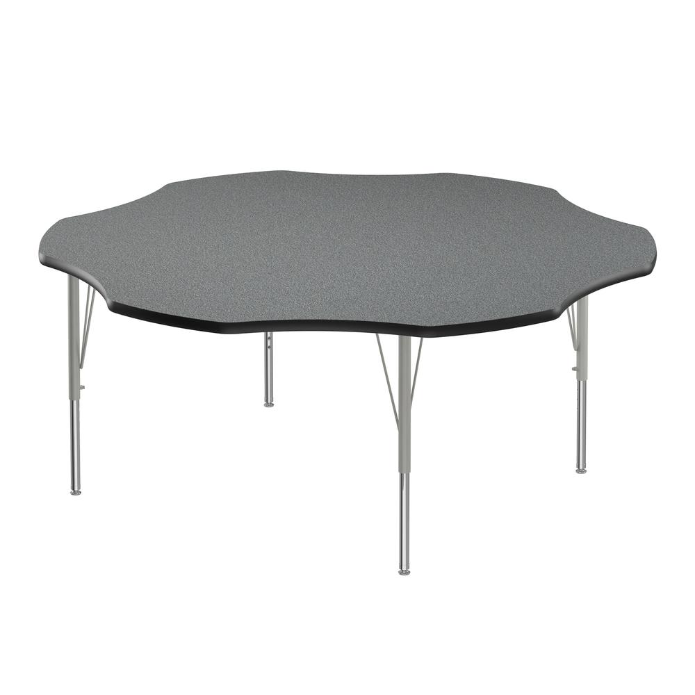 Deluxe High-Pressure Top Activity Tables 60x60" FLOWER MONTANA GRANITE, SILVER MIST. Picture 4