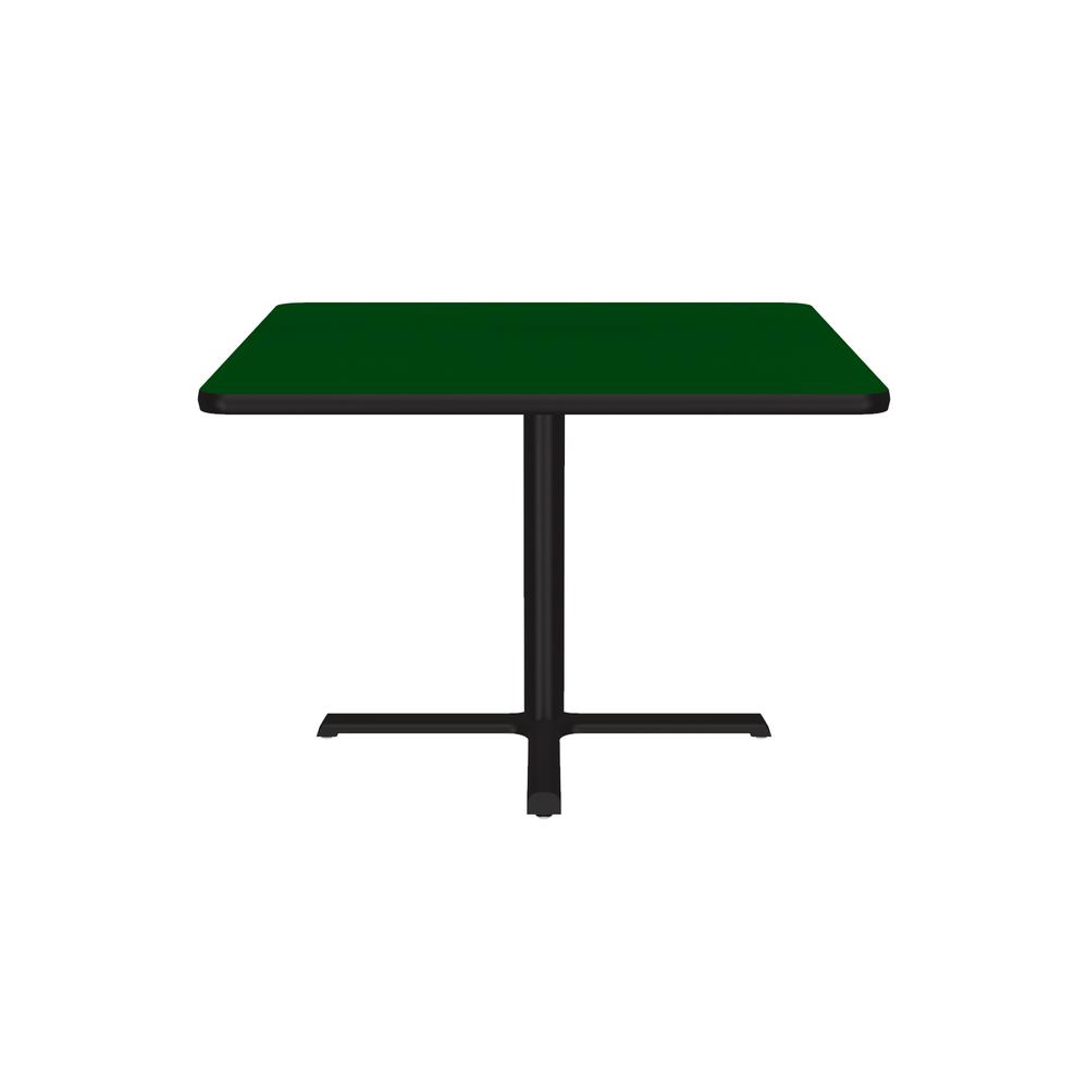 Table Height Deluxe High-Pressure Café and Breakroom Table 36x36", SQUARE, GREEN BLACK. Picture 4