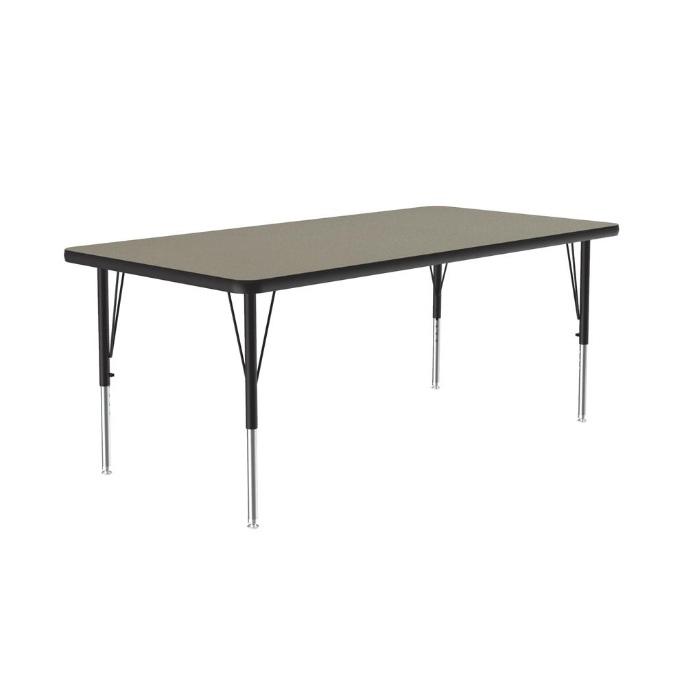 Deluxe High-Pressure Top Activity Tables, 30x60", RECTANGULAR SAVANNAH SAND BLACK/CHROME. Picture 9