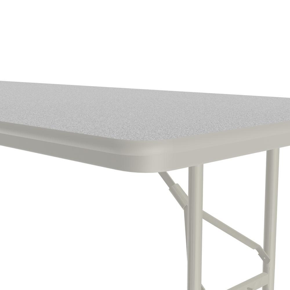 Adjustable Height Econoline Melamine Top Folding Table, 30x60", RECTANGULAR, GRAY GRANITE, GRAY. Picture 2