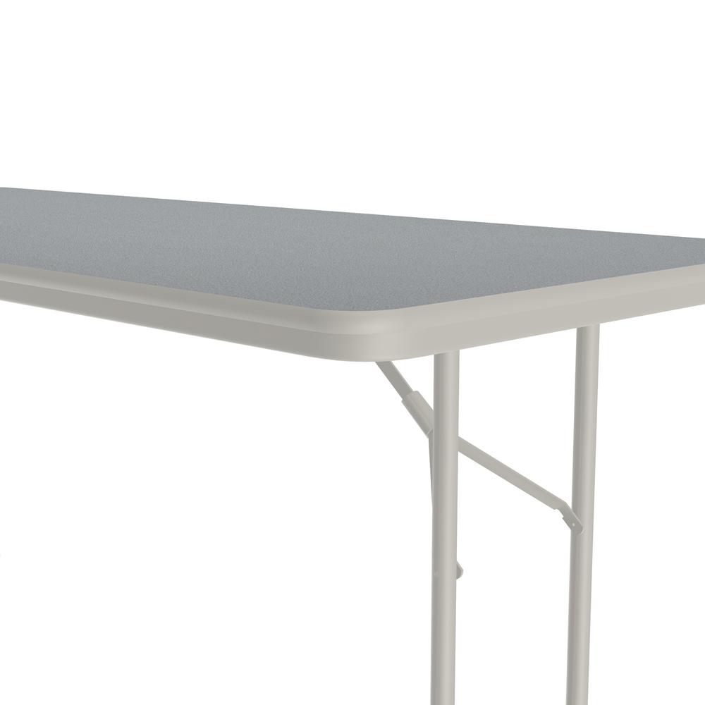 Thermal Fused Laminate Top Folding Table, 30x60", RECTANGULAR GRAY GRANITE GRAY. Picture 1