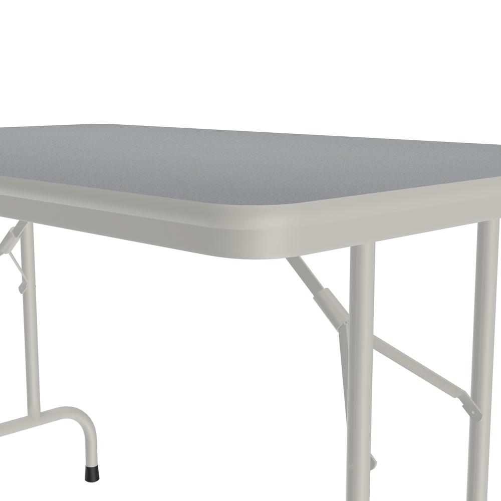 Deluxe High Pressure Top Folding Table 30x48", RECTANGULAR, GRAY GRANITE, GRAY. Picture 3