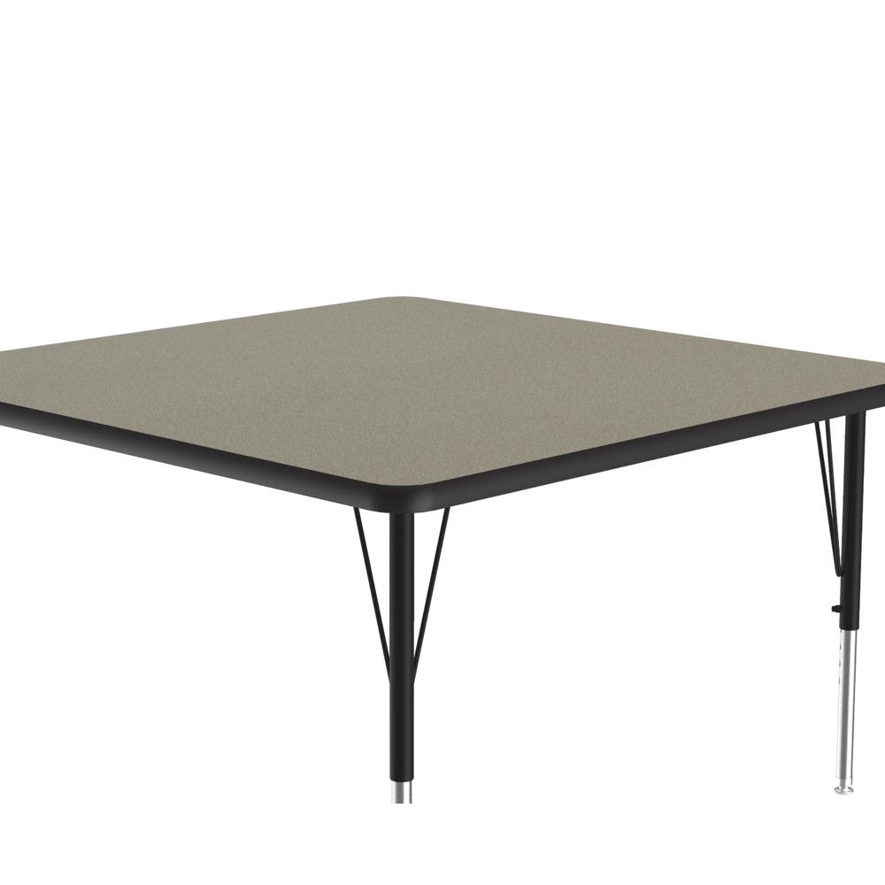 Deluxe High-Pressure Top Activity Tables 42x42", SQUARE, SAVANNAH SAND BLACK/CHROME. Picture 9