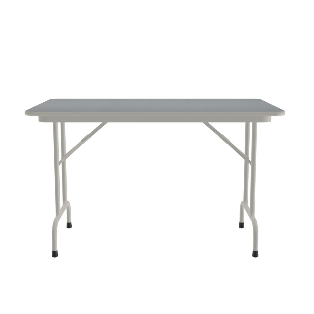Deluxe High Pressure Top Folding Table 30x48", RECTANGULAR, GRAY GRANITE, GRAY. Picture 1