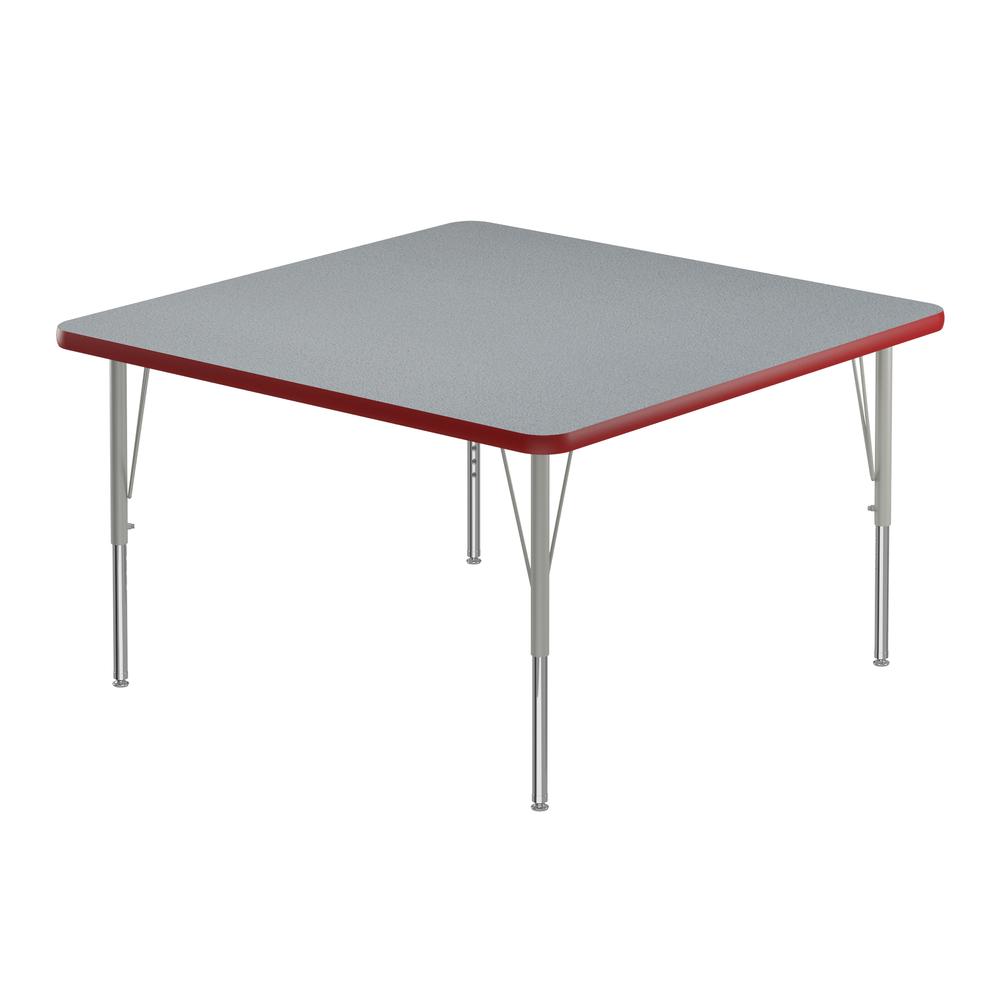 Commercial Laminate Top Activity Tables, 42x42", SQUARE GRAY GRANITE SILVER MIST. Picture 1