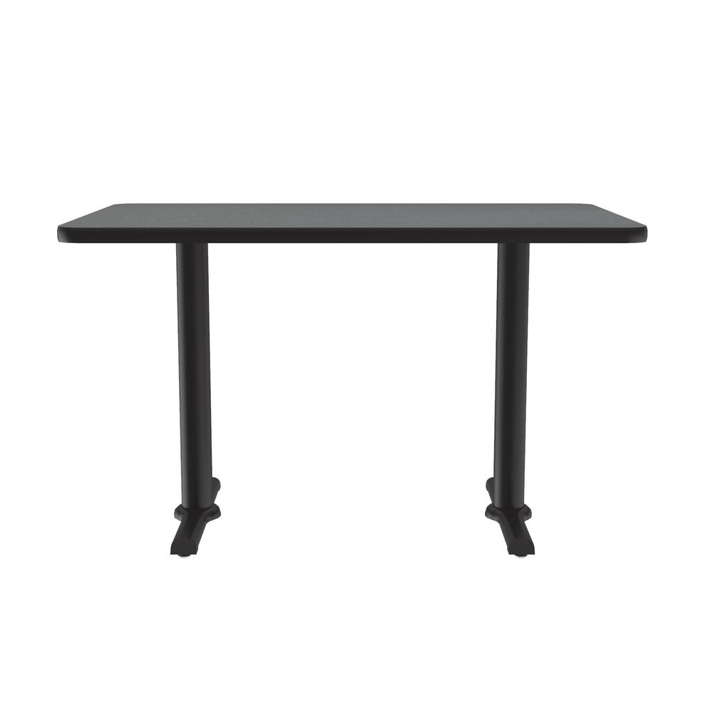 Table Height Deluxe High-Pressure Café and Breakroom Table, 30x48", RECTANGULAR, MONTANA GRANITE BLACK. Picture 1