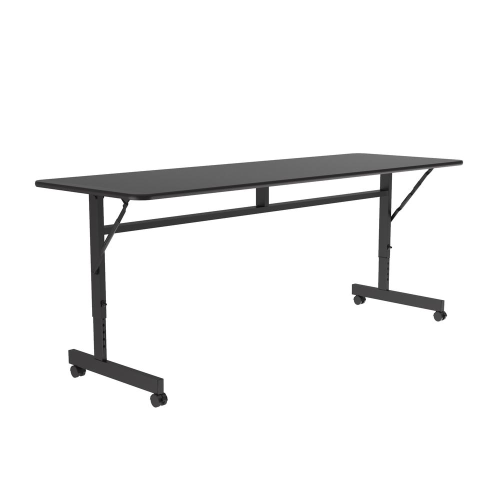 Econline Flip Top Tables, 24x60" RECTANGULAR BLACK GRANITE BLACK. Picture 7