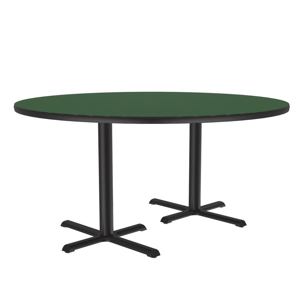 Table Height Deluxe High-Pressure Café and Breakroom Table 60x60", ROUND GREEN, BLACK. Picture 7