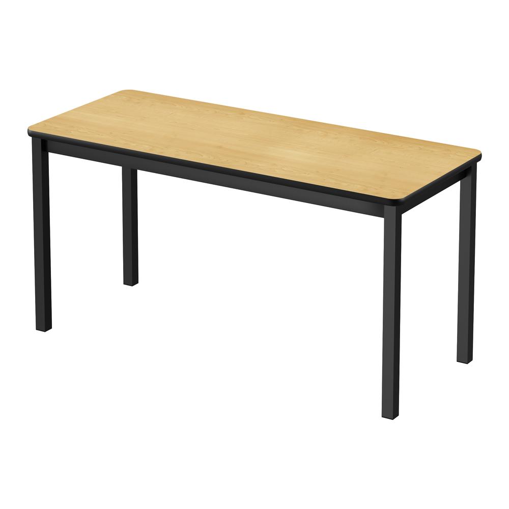 Deluxe High-Pressure Lab Table 30x72", RECTANGULAR, FUSION MAPLE, BLACK. Picture 3