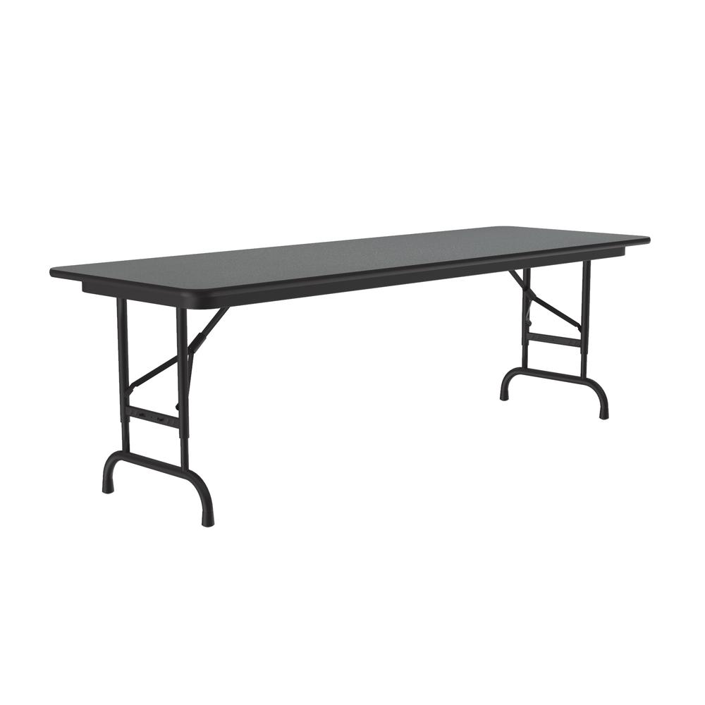 Adjustable Height High Pressure Top Folding Table 24x60" RECTANGULAR, MONTANA GRANITE BLACK. Picture 4