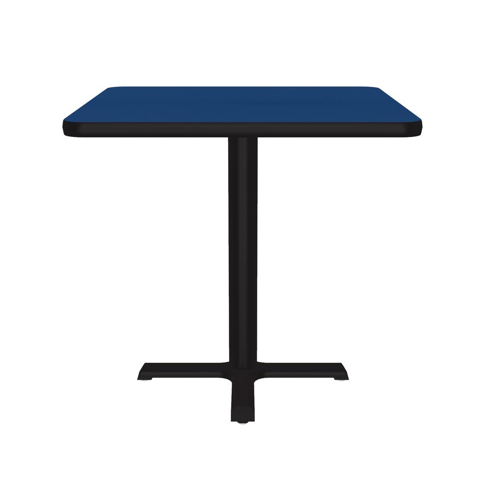 Table Height Deluxe High-Pressure Café and Breakroom Table, 30x30", SQUARE, BLUE, BLACK. Picture 8