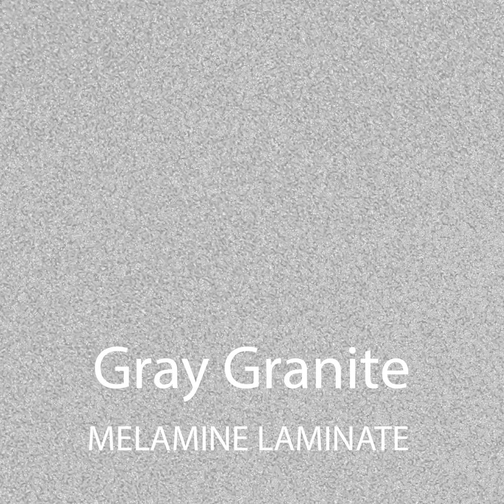 EconoLine Melamine Top Activity Tables 24x48", RECTANGULAR GRAY GRANITE  BLACK/CHROME. Picture 7