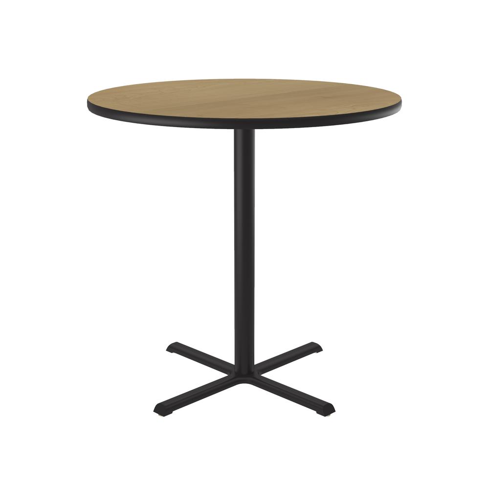 Bar Stool/Standing Height Deluxe High-Pressure Café and Breakroom Table 36x36", ROUND, FUSION MAPLE BLACK. Picture 6