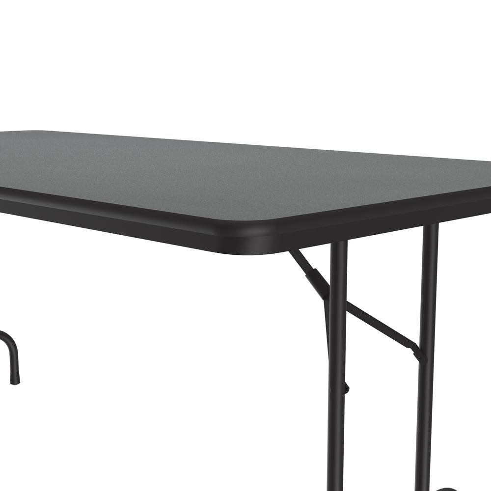 Deluxe High Pressure Top Folding Table 36x72", RECTANGULAR MOTNTANA GRANITE BLACK. Picture 8