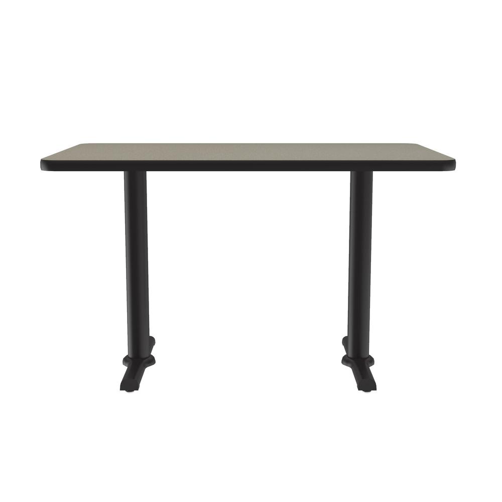 Table Height Deluxe High-Pressure Café and Breakroom Table, 30x60", RECTANGULAR SAVANNAH SAND BLACK. Picture 7