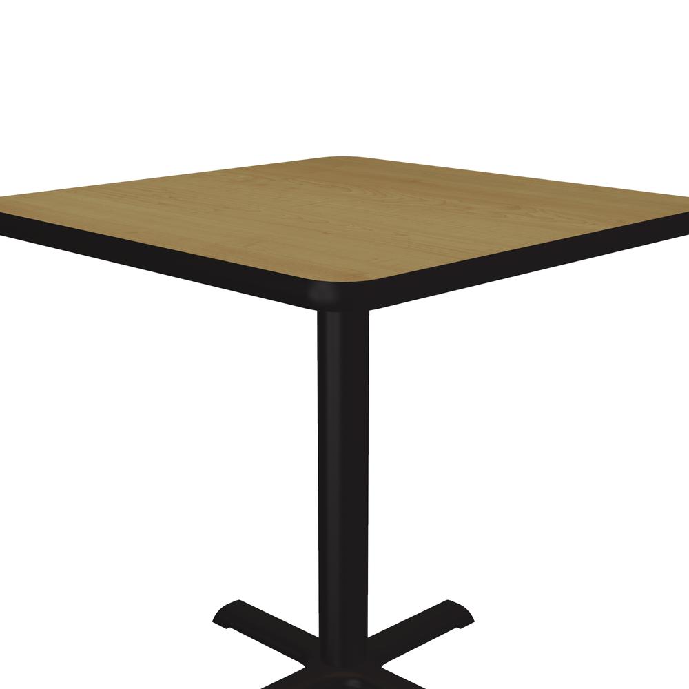 Table Height Deluxe High-Pressure Café and Breakroom Table 24x24", SQUARE FUSION MAPLE BLACK. Picture 5