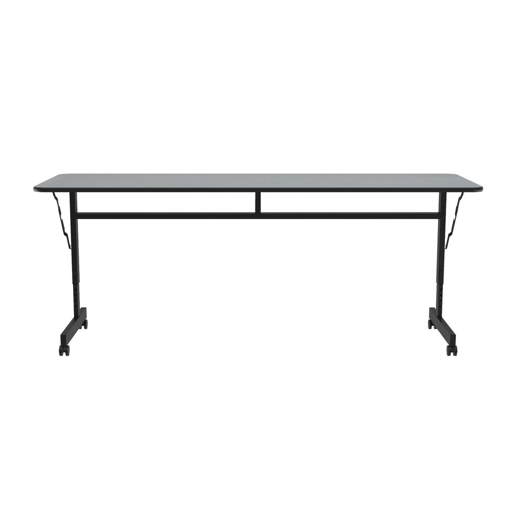 Econline Flip Top Tables, 24x60", RECTANGULAR GRAY GRANITE BLACK. Picture 1