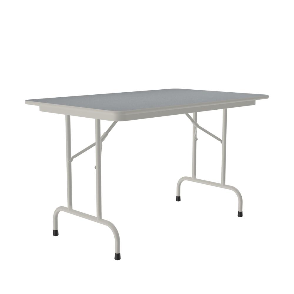 Deluxe High Pressure Top Folding Table 30x48", RECTANGULAR, GRAY GRANITE, GRAY. Picture 4
