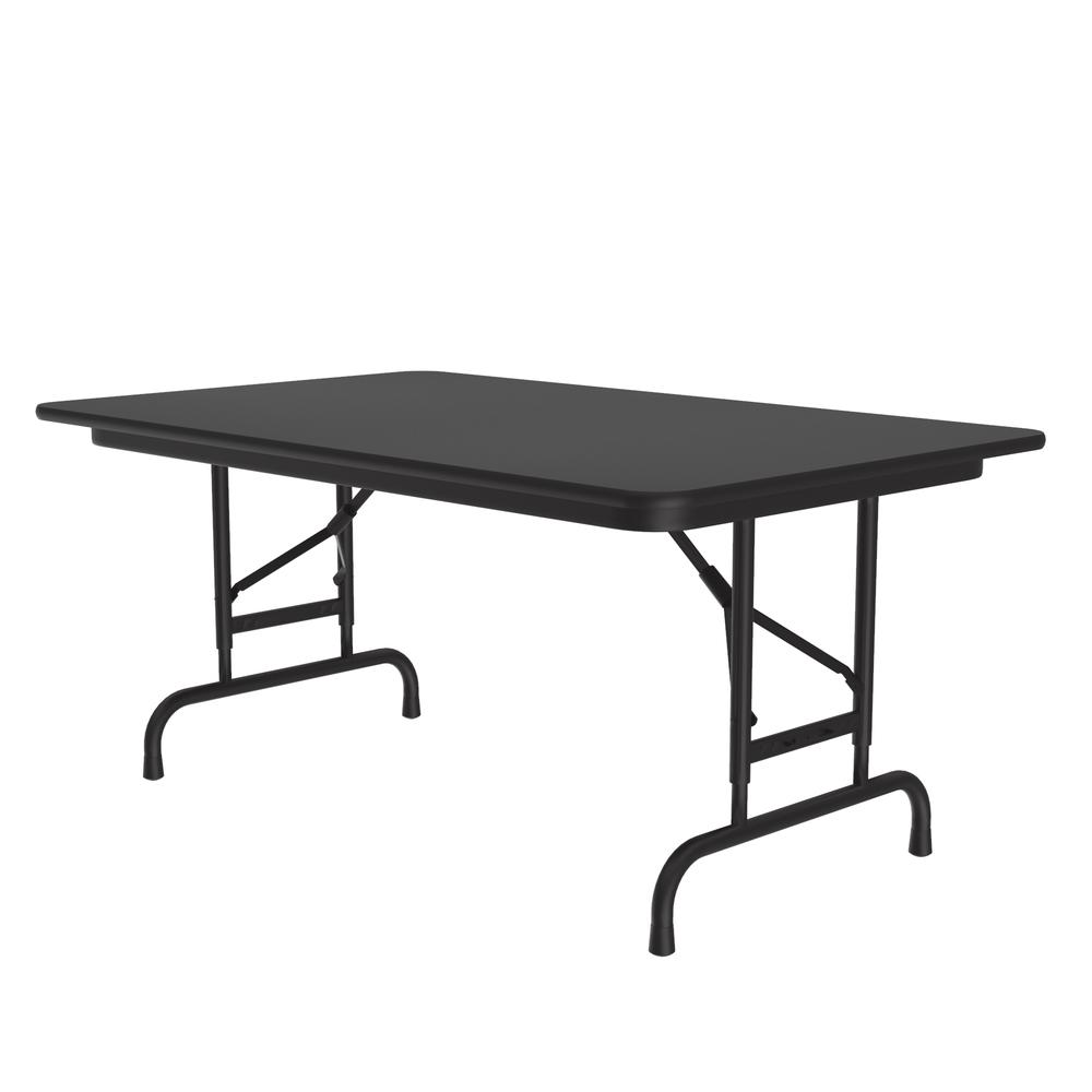 Adjustable Height High Pressure Top Folding Table 30x48" RECTANGULAR, BLACK GRANITE BLACK. Picture 4
