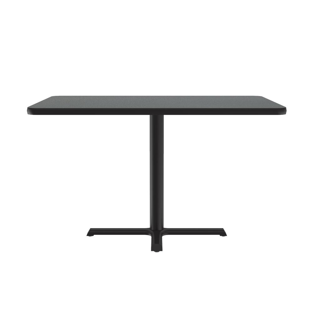 Table Height Deluxe High-Pressure Café and Breakroom Table 30x42", RECTANGULAR, MONTANA GRANITE BLACK. Picture 1