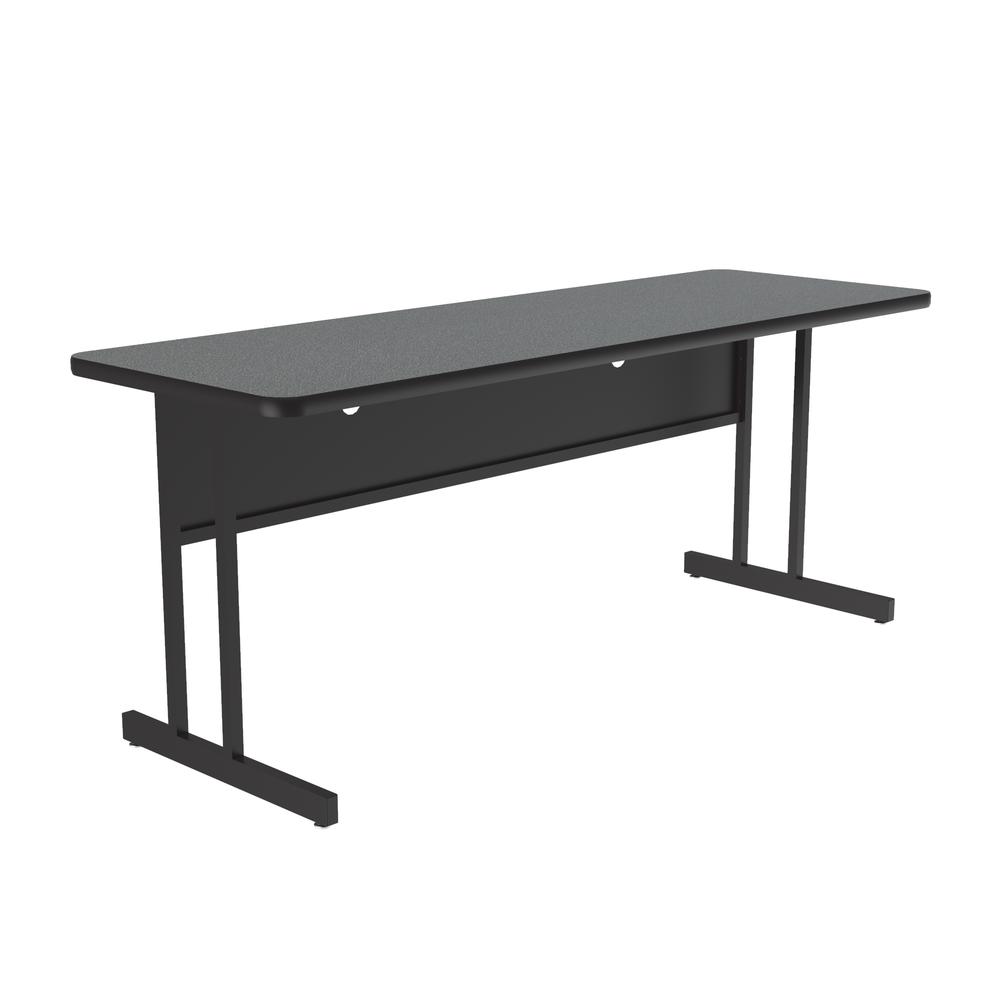 Desk Height  Deluxe HIgh-Pressure Top Computer/Student Desks , 24x60" RECTANGULAR MONTANA GRANITE BLACK. Picture 5