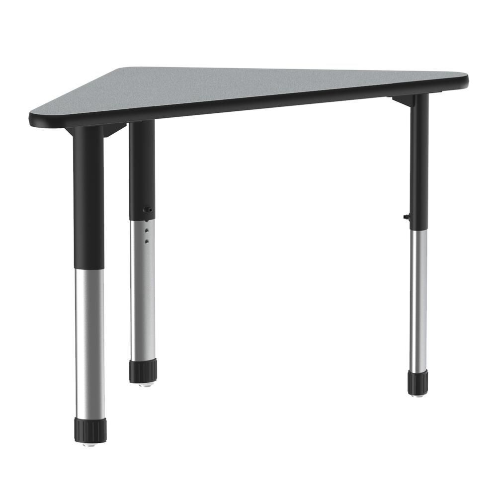 Commercial Lamiante Top Collaborative Desk 41x23, WING, GRAY GRANITE BLACK/CHROME. Picture 8