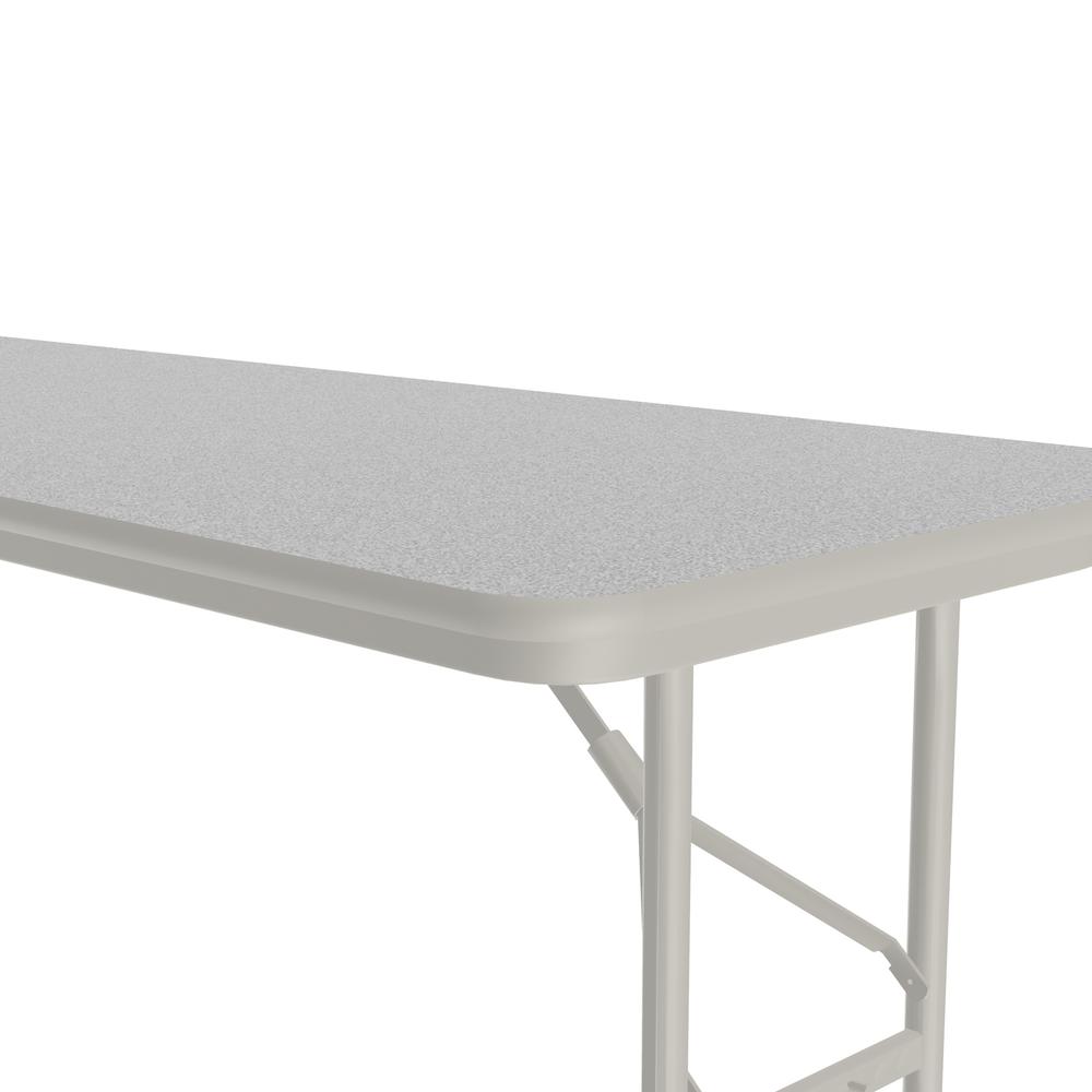 Adjustable Height Econoline Melamine Top Folding Table, 24x72", RECTANGULAR, GRAY GRANITE GRAY. Picture 8