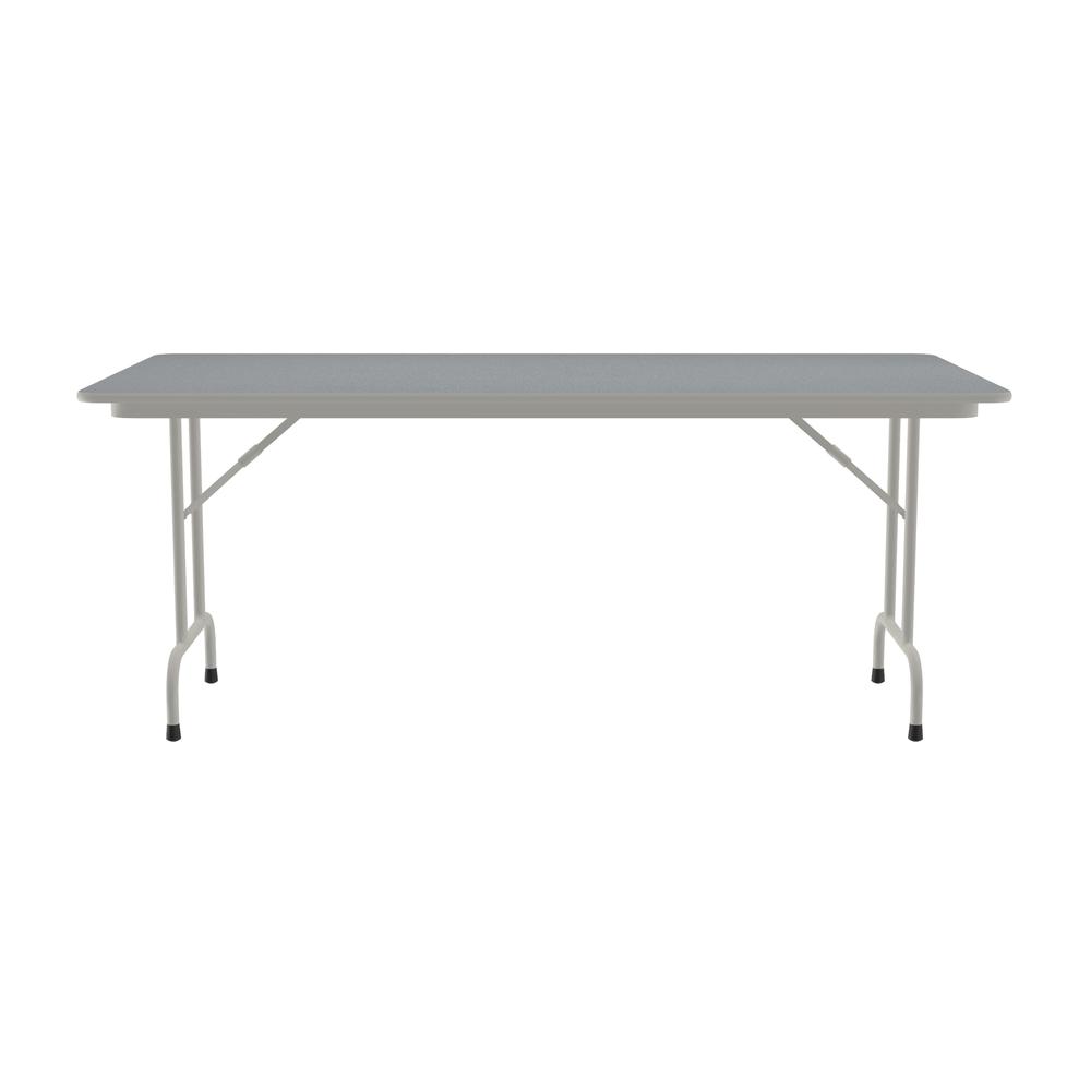 Deluxe High Pressure Top Folding Table 36x72", RECTANGULAR GRAY GRANITE, GRAY. Picture 5
