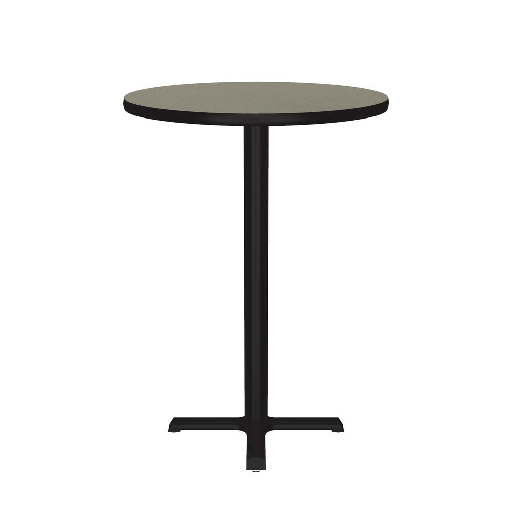 Bar Stool/Standing Height Deluxe High-Pressure Café and Breakroom Table 30x30" ROUND, SAVANNAH SAND BLACK. Picture 8