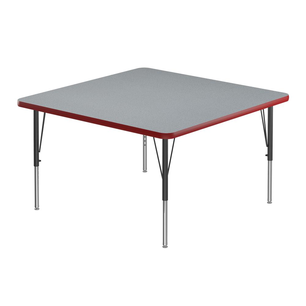 Commercial Laminate Top Activity Tables 48x48" SQUARE GRAY GRANITE, BLACK. Picture 9