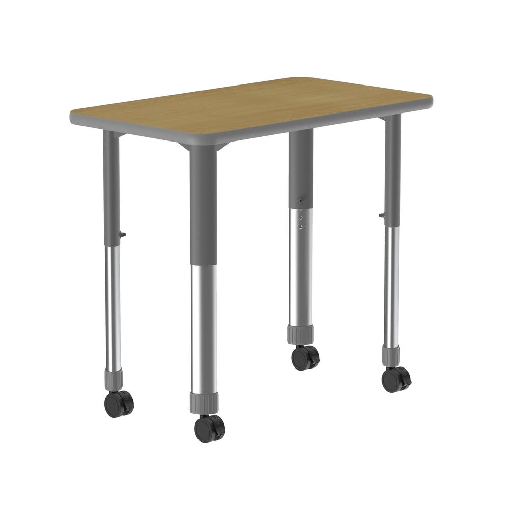 Deluxe High Pressure Collaborative Desk with Casters, 34x20". Picture 1