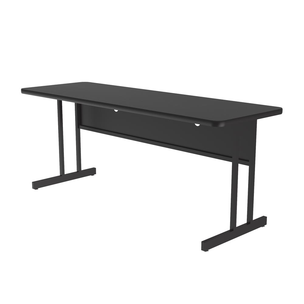 Desk Height  Deluxe HIgh-Pressure Top Computer/Student Desks , 24x60" RECTANGULAR BLACK GRANITE BLACK. Picture 6