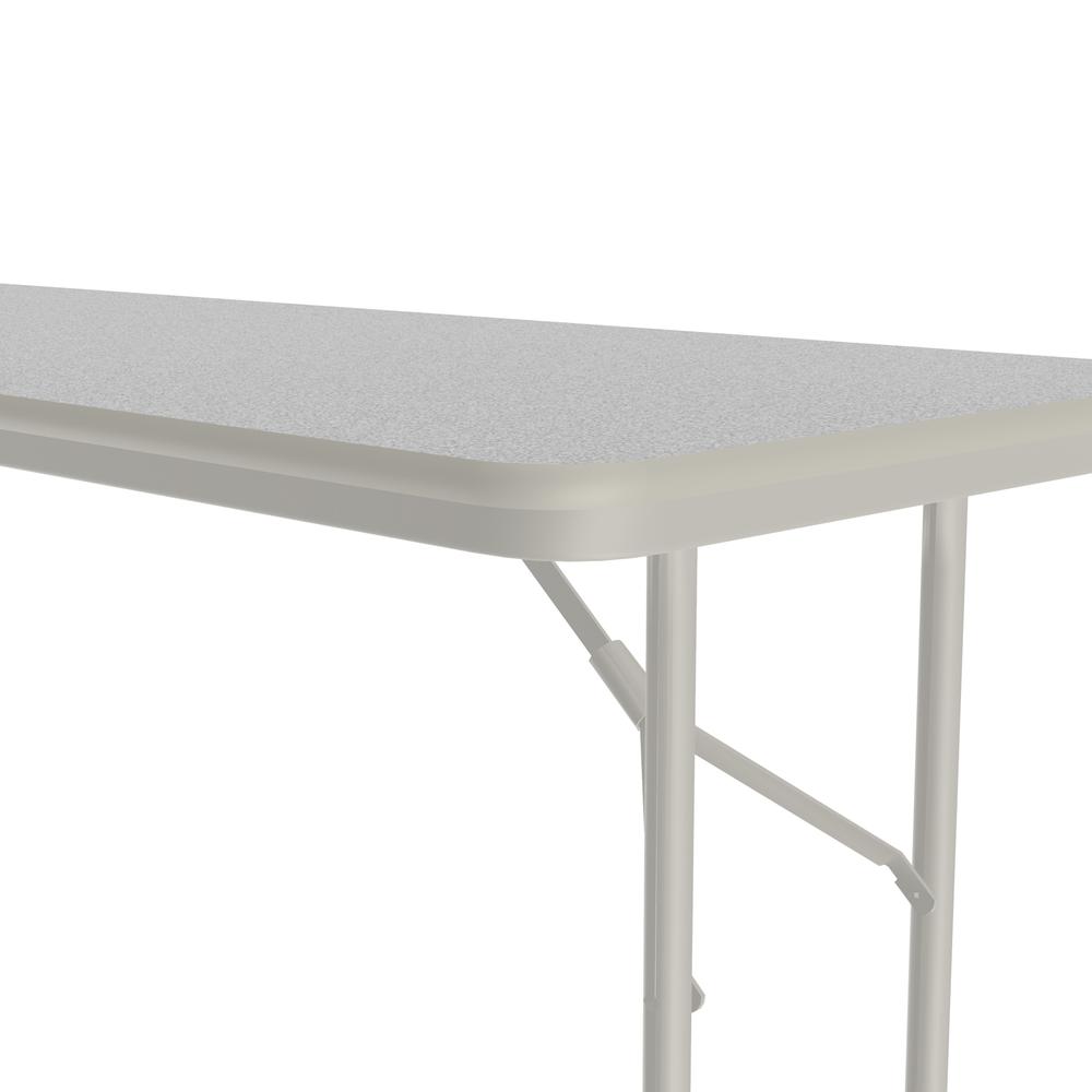 Econoline Melamine Top Folding Table, 24x72", RECTANGULAR, GRAY GRANITE GRAY. Picture 3