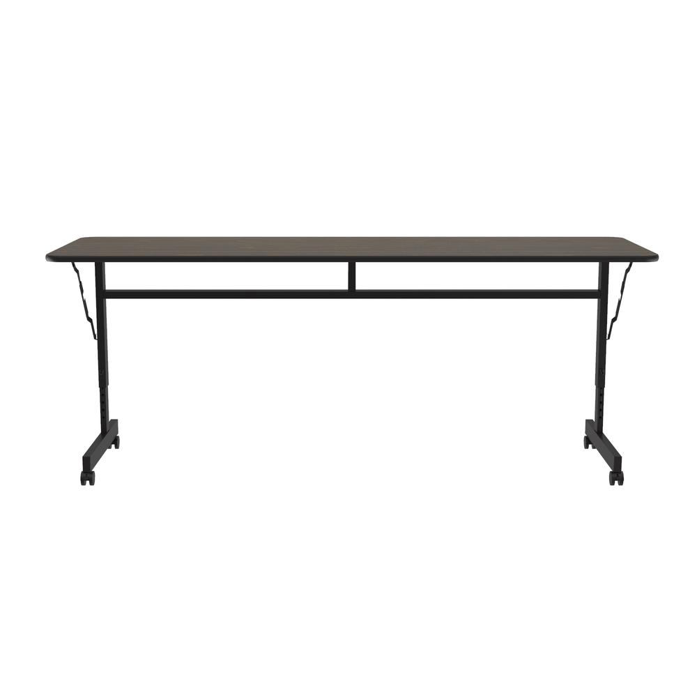Econline Flip Top Tables 24x60", RECTANGULAR, WALNUT BLACK. Picture 9