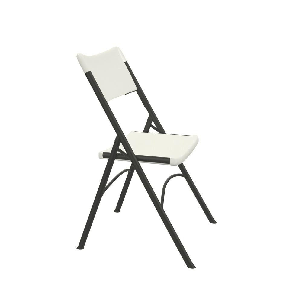 Economy Blow-Molded Plastic Folding Chair  CHAIR, GRAY GRANITE CHARCOAL. Picture 5