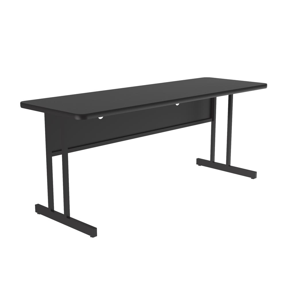 Desk Height Commercial Laminate Top Computer/Student Desks 24x60", RECTANGULAR, BLACK GRANITE BLACK. Picture 4