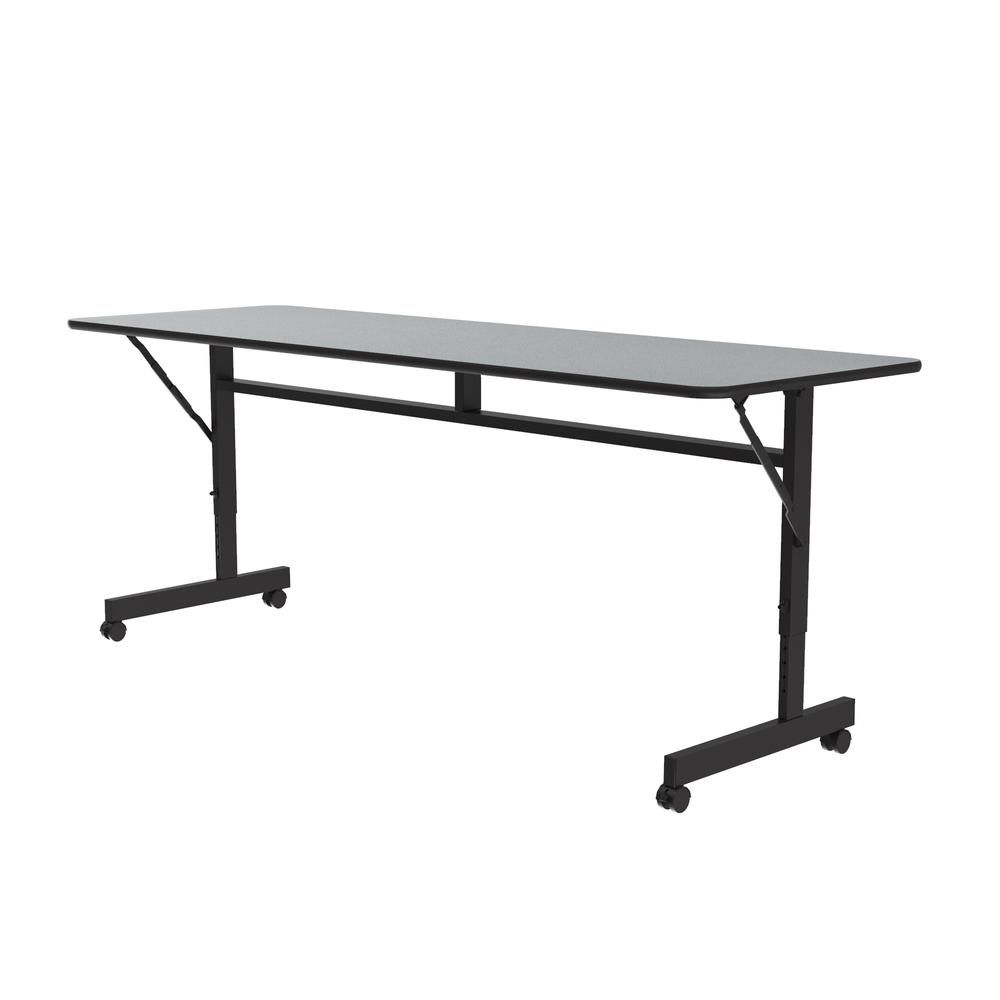 Econline Flip Top Tables 24x72", RECTANGULAR, GRAY GRANITE BLACK. Picture 8