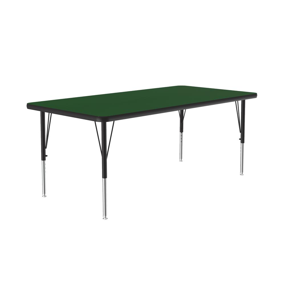 Deluxe High-Pressure Top Activity Tables 30x48", RECTANGULAR, GREEN BLACK/CHROME. Picture 6