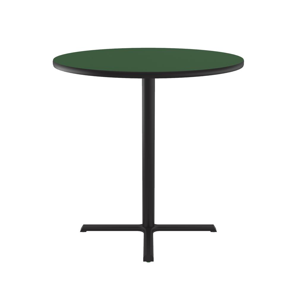Bar Stool/Standing Height Deluxe High-Pressure Café and Breakroom Table 36x36", ROUND GREEN BLACK. Picture 6