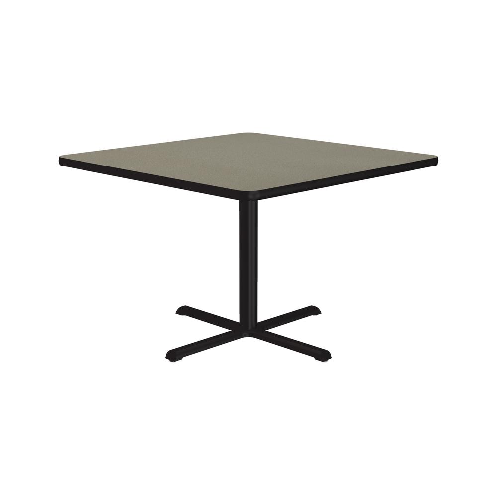 Table Height Deluxe High-Pressure Café and Breakroom Table, 36x36", SQUARE SAVANNAH SAND BLACK. Picture 7